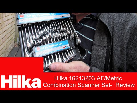 Hilka 16213203 AF/Metric Combination Spanner Set, 32 Pieces - Review