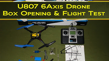 Mini Quadcopter - U807 Drone - Unboxing & Flight Test Review - Great for flight training!