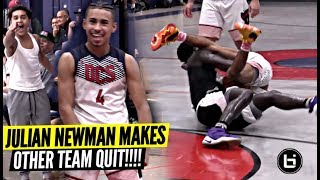 Julian Newman Gets Team SO HEATED They QUIT w\/ 10 Minutes To GO!!!