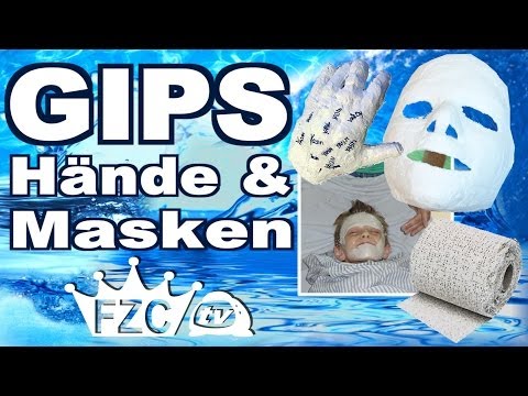 Gipsmasken und Gipshände GYPSUM Anleitung selber machen GIPS FZCtv