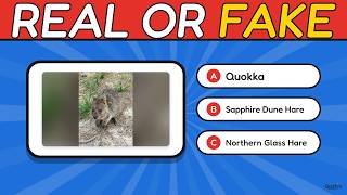 Which Animal Is Real? 🐾 40 Real-or-Fake Challenges