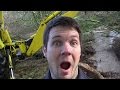 How I Fixed the Drainage Problem on My Property: Digging a Drainage Trench With the Backhoe