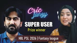 CricFanzy Super User | Prize winner | HBL PSL 2026 | Fantasy league screenshot 2