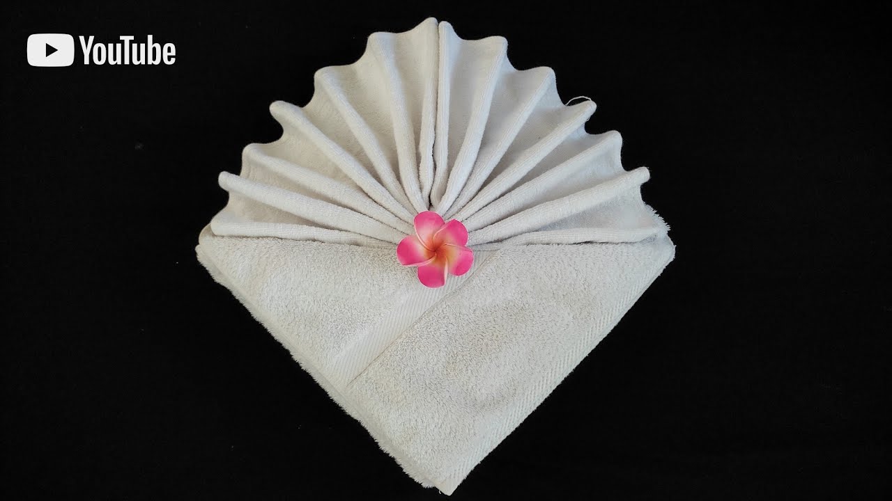 how-to-fold-towel-like-hotel-and-spa-towel-folding-towel-art-youtube