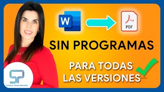 🚀🔥 ¡Aprende cómo PASAR de WORD a PDF ➡ SIN PROGRAMAS! ¡Fácil y Rápido! 🕒💻