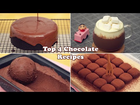 Video: 4 of the easiest and most delicious chocolate recipes