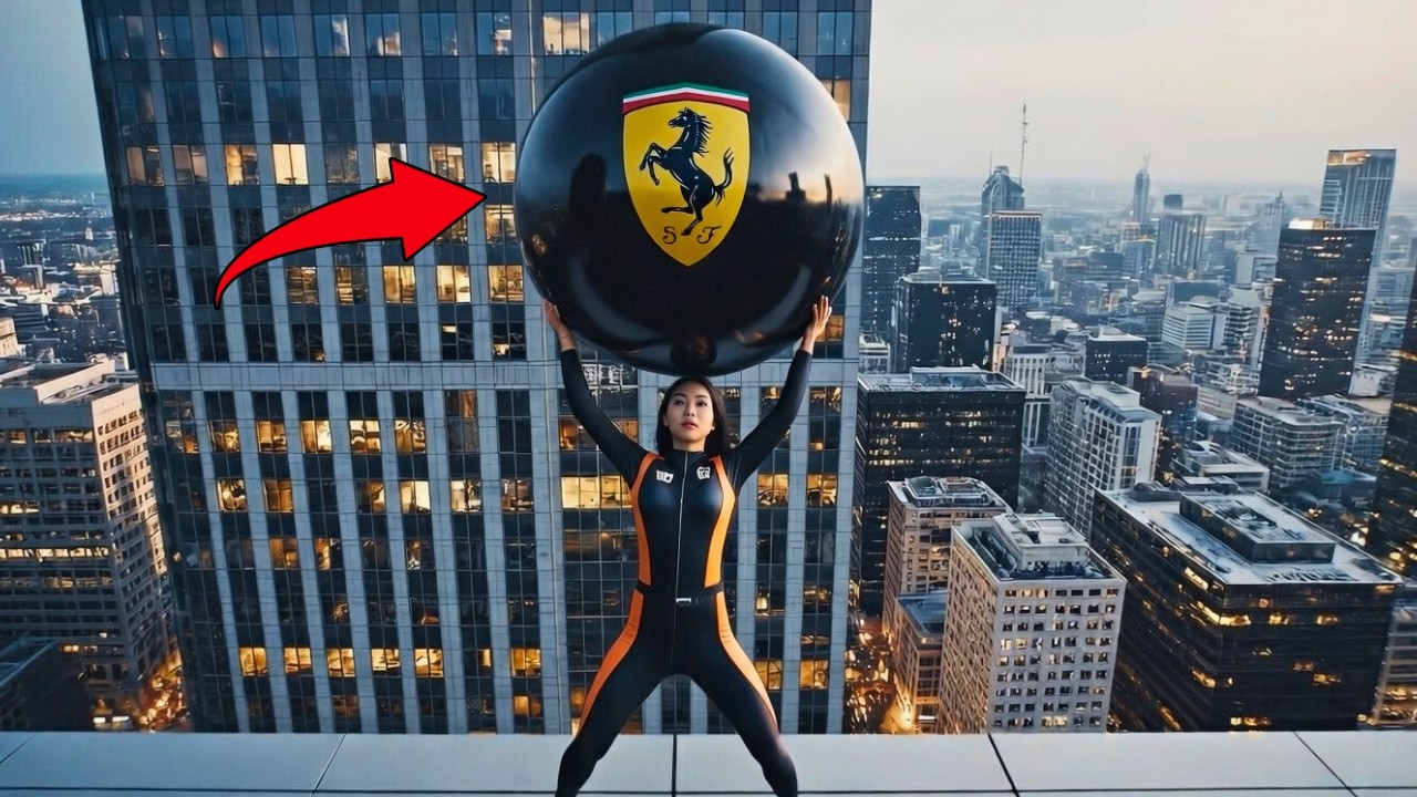 I Dropped Luxury Car Spheres From A Skyscraper… 🏙️ The Results Are Satisfying! 💎 | AI ASMR