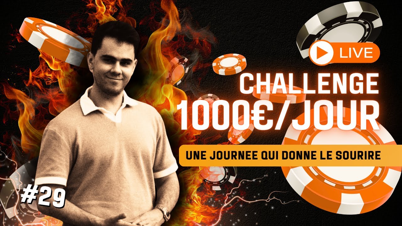 Challenge Poker 1000€/Jour – Jour 30 🎯 Dernier Jour du Challenge !