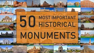 50 Most Famous Historical Monuments of India | Popular Indian Monuments  NATA JEE Mains Paper 2
