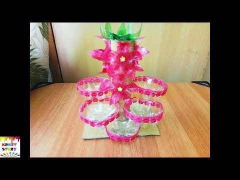 Plastic bottle craft |plastic bottle organiser / Best out of waste