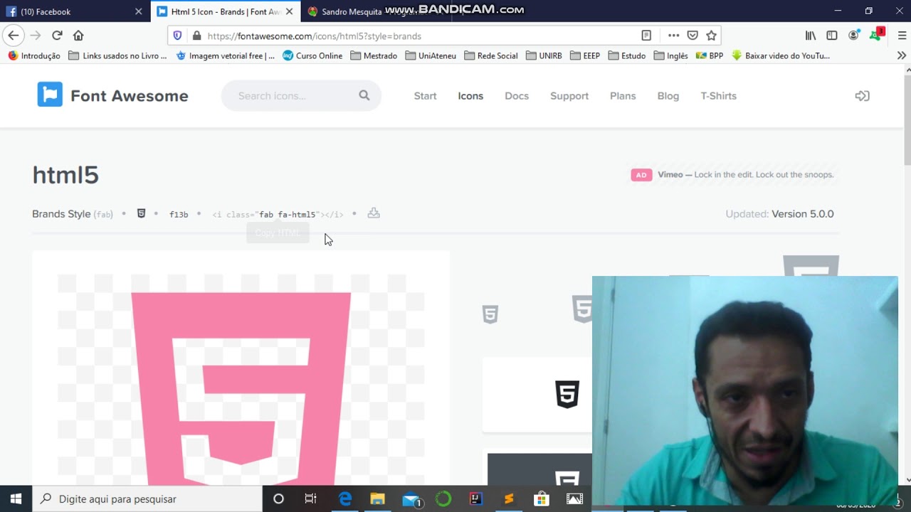 HTML Vídeo 06 - Como usar ícones no HTML5 - YouTube