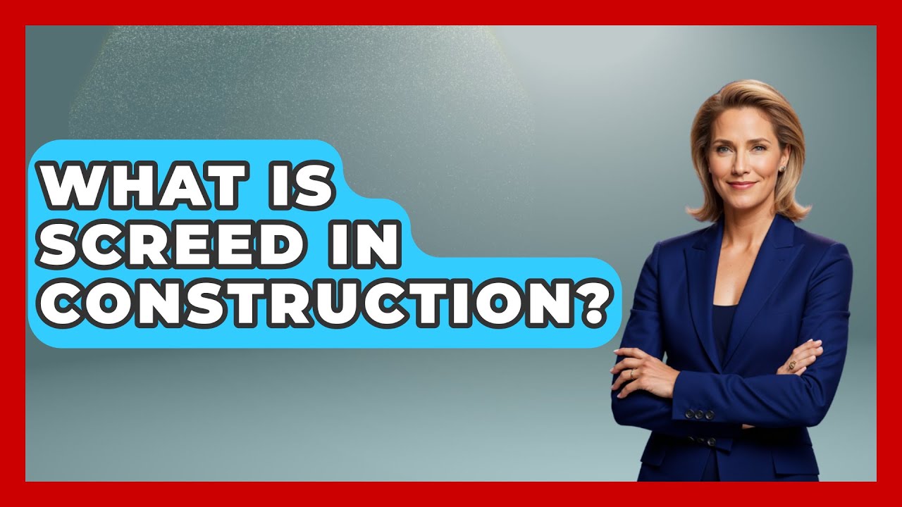 What Is Screed In Construction? - Civil Engineering Explained
