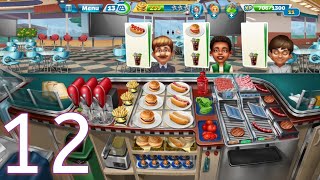 Cooking Fever - Gameplay Walkthrough Part 12 - easy Fast Food Court Level Completed (iOS, Android). screenshot 3