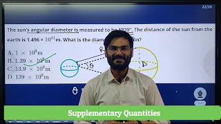 Class 11 | Unit and Measurements 02 | Supplementary Quantities (Parallax Method)