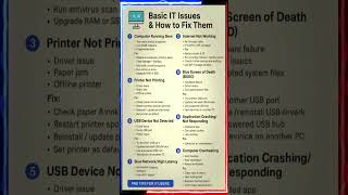 🔧 Basic IT Issues &amp; How to Fix Them - Hindi Guide 🔧#dineshtechsolutions3.0