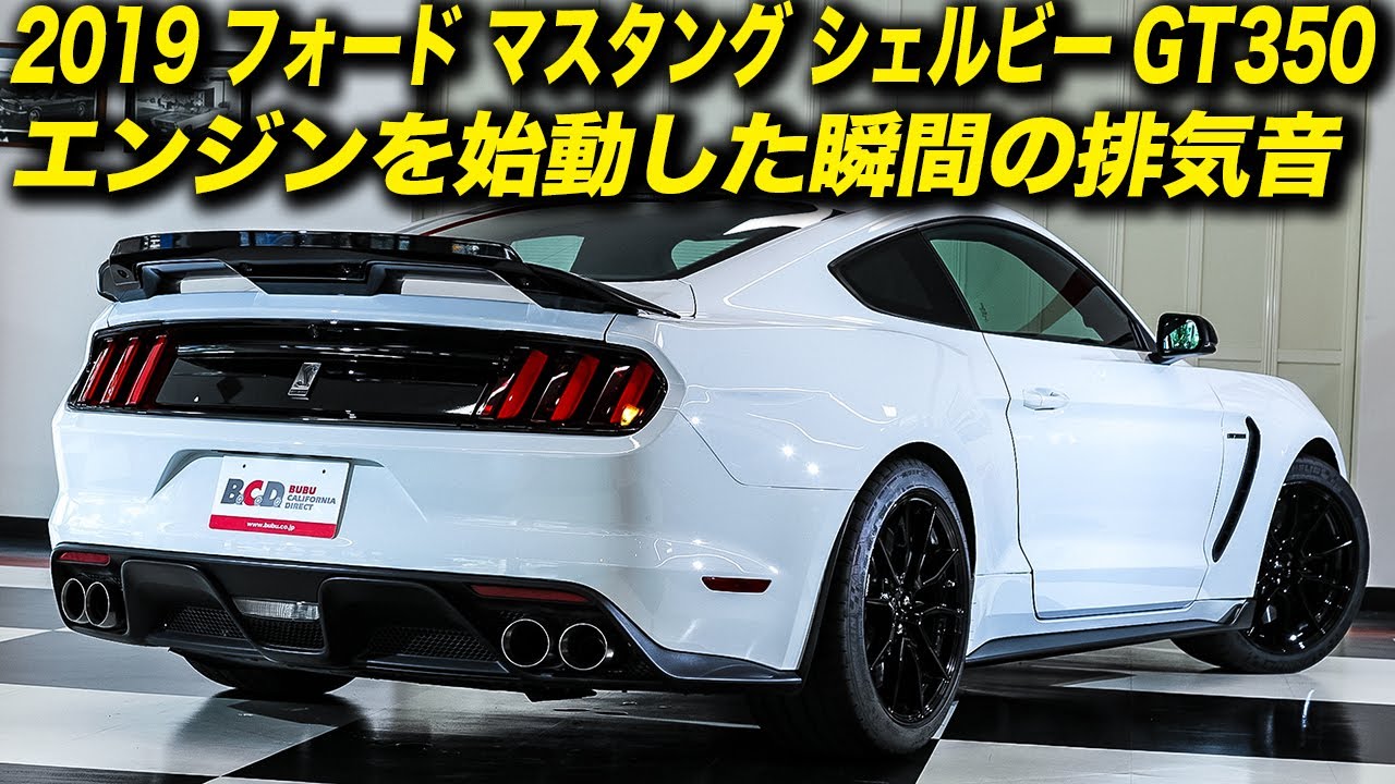 2019 Ford Mustang Shelby GT350 engine start-up exhaust sound