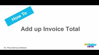 04 Pizza Delivery Software   calculating invoice 1 screenshot 4