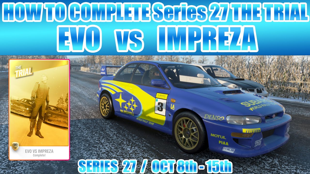 Forza Horizon 4 - How to win THE TRIAL "Evo vs Impreza" | Easy Win