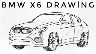 BMW X6 2020 Drawing - CAR DRAWİNG