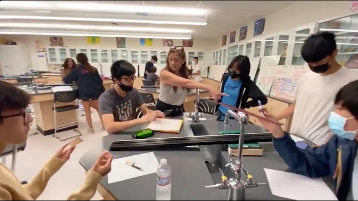 Lesson in new science classroom