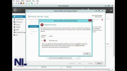 How to Uninstall Certificate Authority Role in Windows Server 2012 R2
