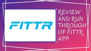 Review and run through of Fittr app screenshot 1