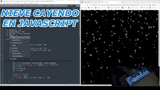 Nieve cayendo con javascript | Javascript | ASMR Programming