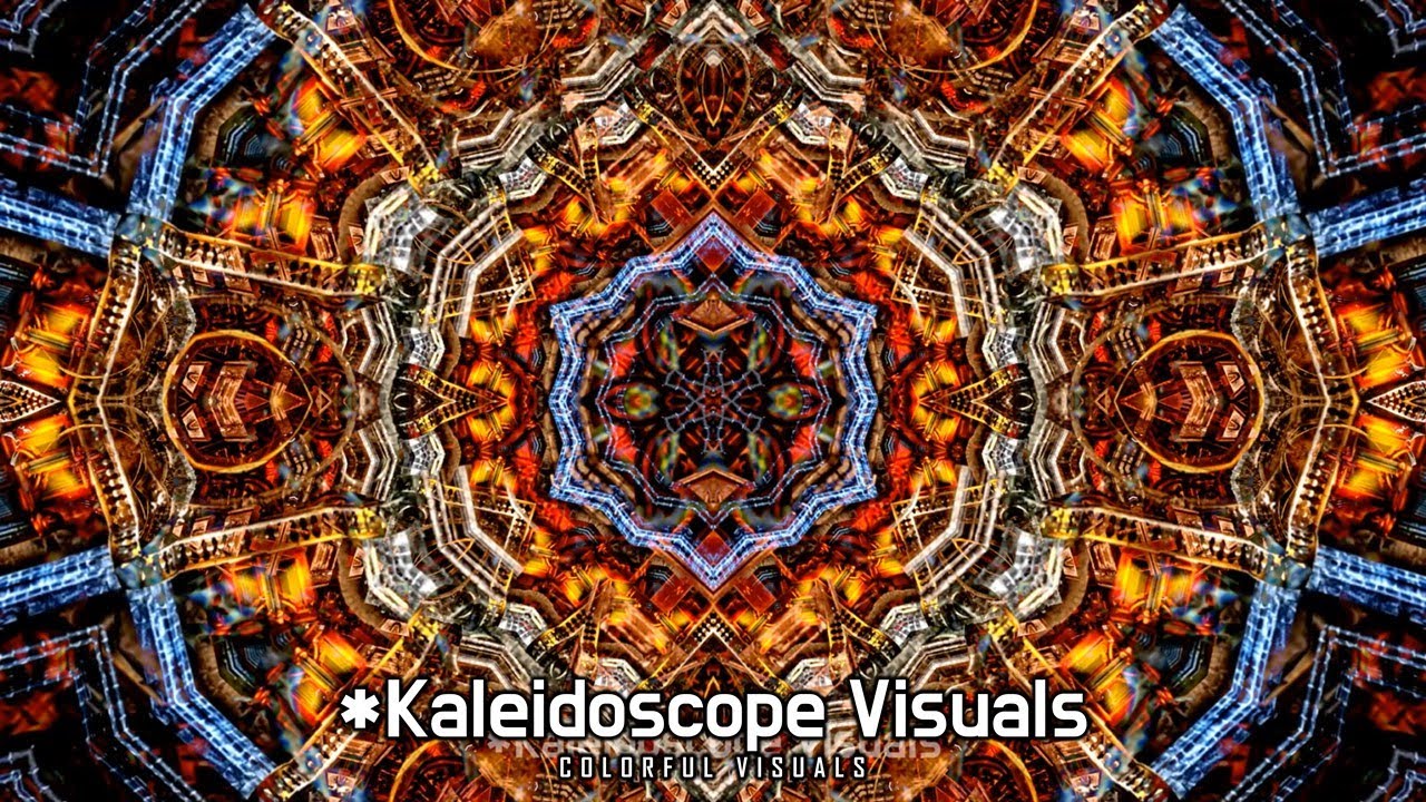 Kaleidoscope Visuals 4K with Ambient Music - Visual ASMR Dark ...