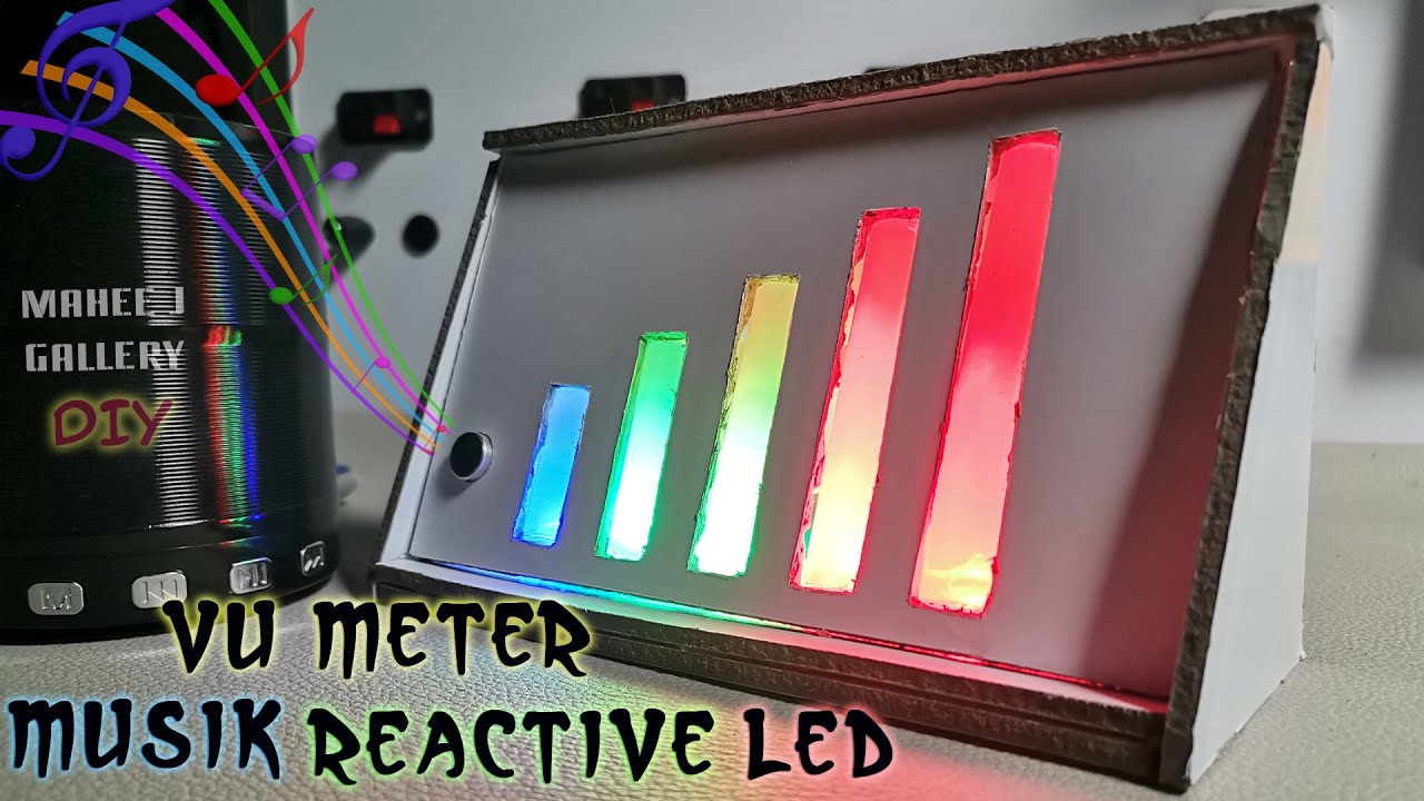 How To Make DIY Music Reactive LED Tower. Wireless Music Reactive Tower / VU meter 2020 New Idea