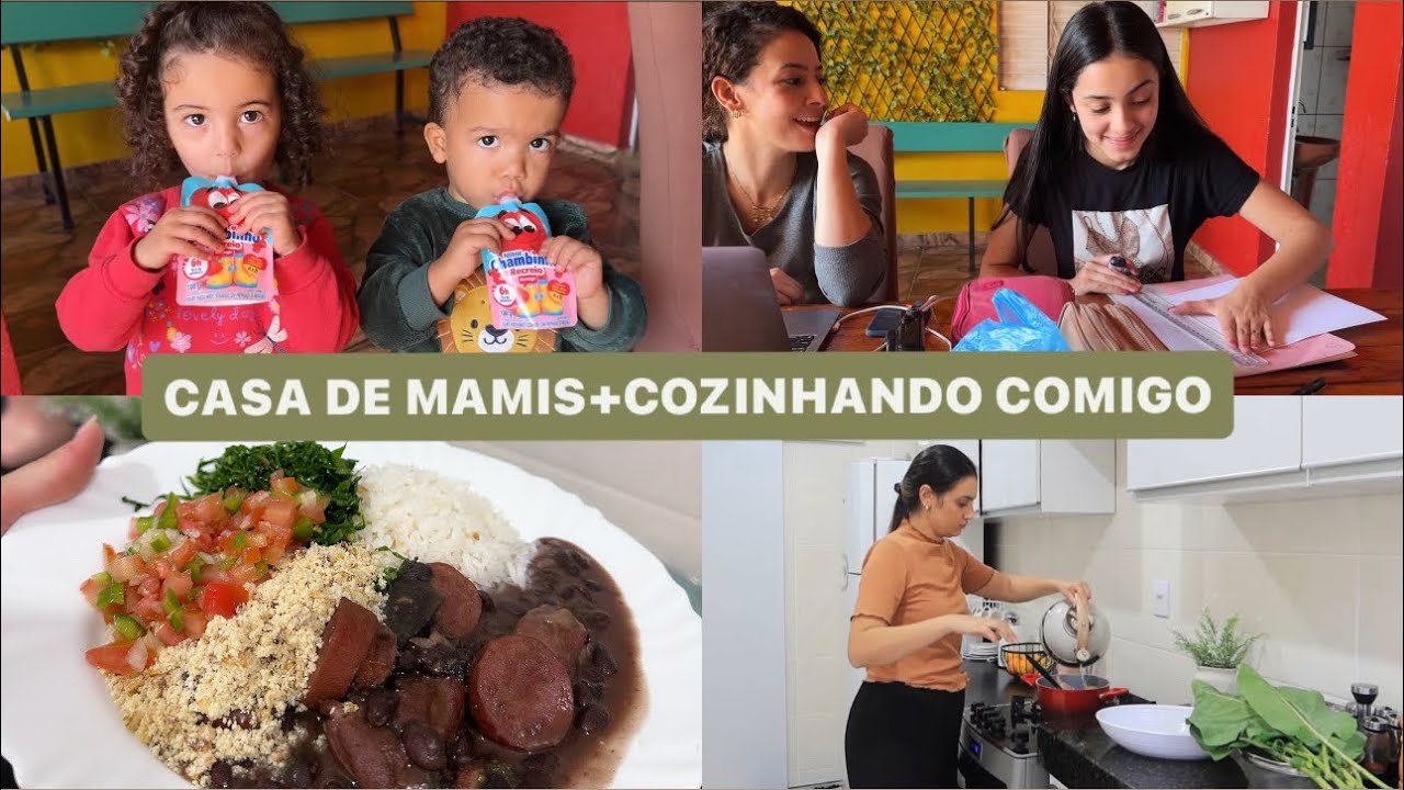 VLOG:NA CASA DELES|AS CRIANÇAS BRINCARAM MUITO| FIZ FEIJOADA|RECEITA DE FAROFA DE CEBOLA|LAIS VELOSO