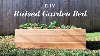 Easy DIY Raised Garden Bed |  FREE Build Plans!