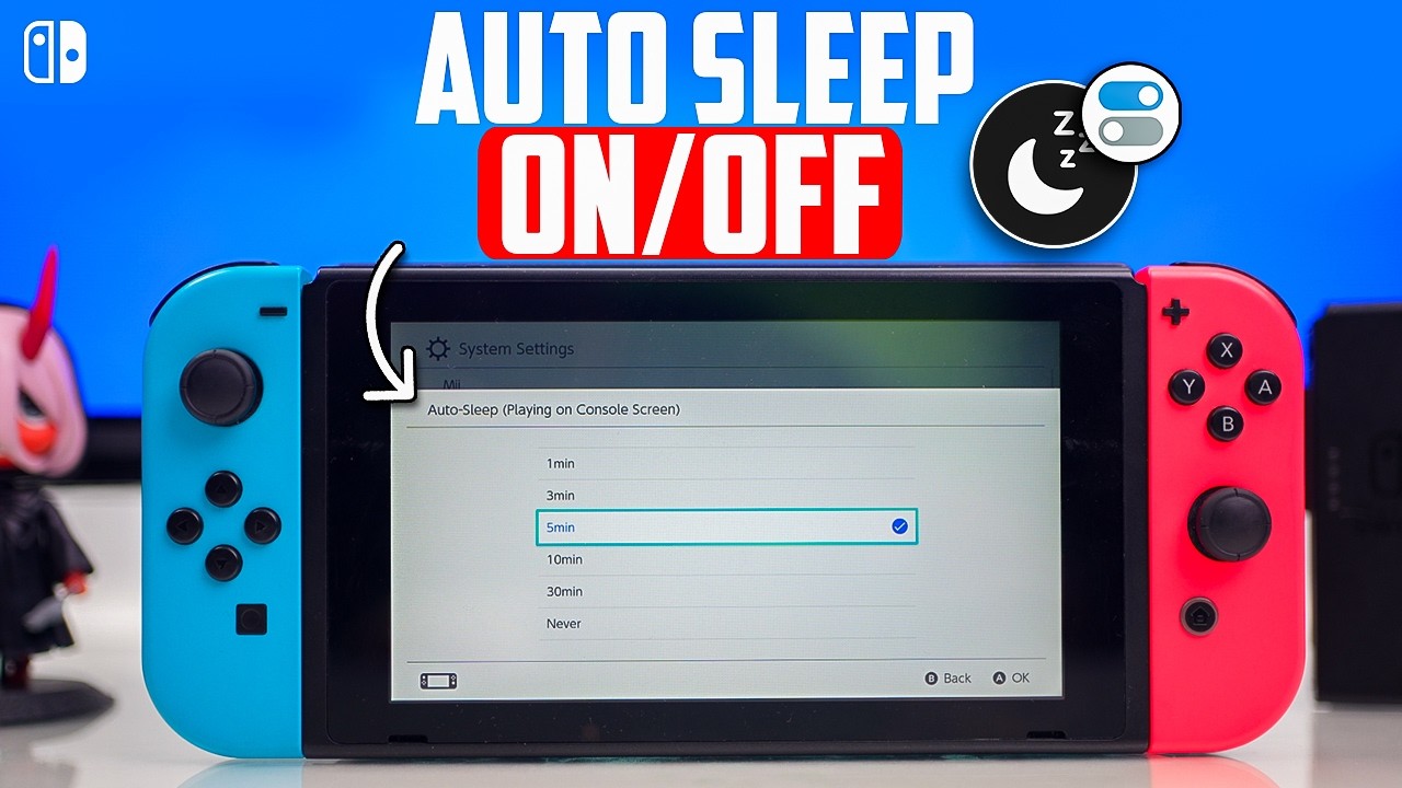 Turn On/Off Auto Sleep on Nintendo Switch When Connected to TV