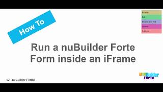 Famous 02 How to run a nuBuilder Forte Form inside an iFrame Profile