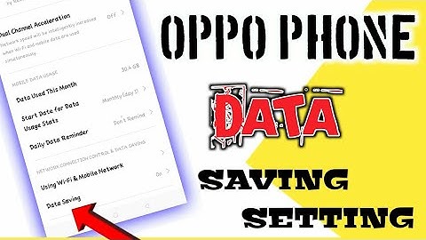 How to Data Saver Off in OPPO A57 Mobile phone YouTube oppo A57 me internet off kaise kare