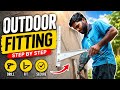 Outdoor stand fitting || step by step outdoor installation || majoring and drilling Mount on wall ||