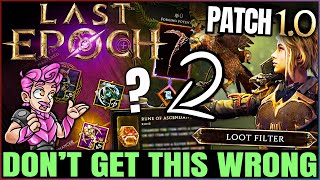 Last Epoch - 10 IMPORTANT Things You NEED to Know Before Playing Patch 1.0 - OP Tips & Tricks!