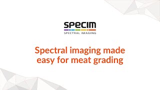 Spectral imaging made easy for meat grading