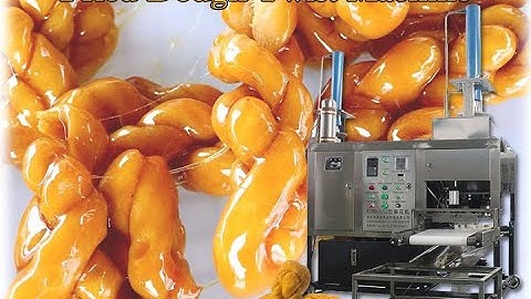 How to Make Fried Dough Twists? Automatic Fried Dounut Machine/Dough Twists Forming Machine