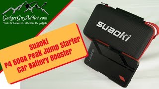 Suaoki P4 500A Peak Jump Starter Car Battery Booster review