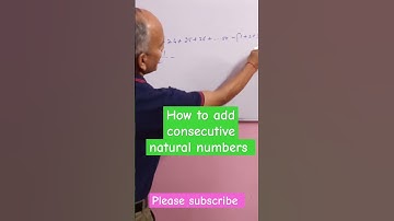 how to add consecutive natural numbers #shorts #tricks #maths