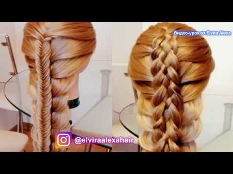 Летние объёмные коосы, для длинных волос Красивые причёски Trenza Braid Hair tutorial