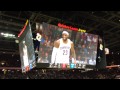 Cleveland Cavaliers 2014-2015 Opening Night (LeBron James' Return): Intro Video and Chalk Toss