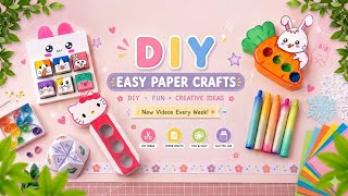DIY Easy Paper Craft ideas / How to make / Easy to make / School projects / miniature craft