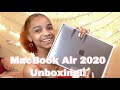 MACBOOK AIR 2020 UNBOXING + ACCESSORIES!!