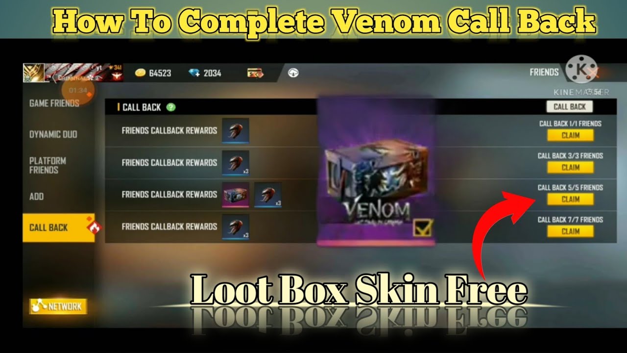 FRIENDS CALLBACK REWARDS 😱😱😱 