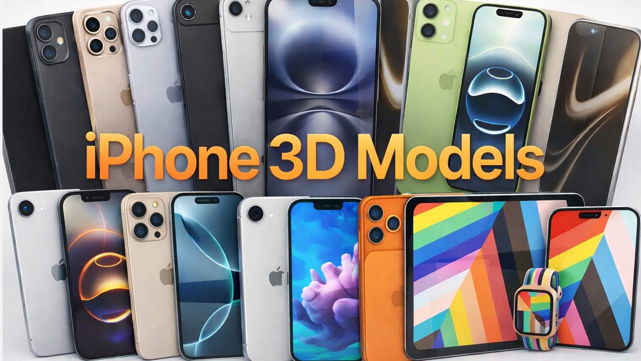 iPhone 3D Models for Games, Films & Visualization