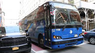 MTA NYCT: 2025 Prevost X3-45 Commuter #1720 on the SIM1C to Eltingville at Broadway/Prince St