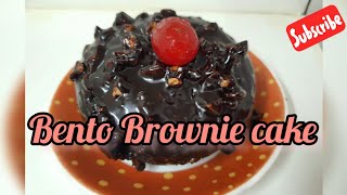 Bento brownie cake/ eggless lunchbox cake/Mini cake??