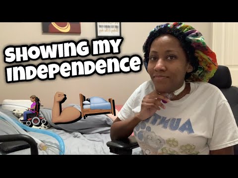 How I Get In And Out Of Bed On My Own 💪🏽 - YouTube