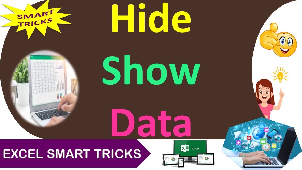 Quick Tricks to Hide and Show Data in Excel - Urdu / Hindi - YouTube